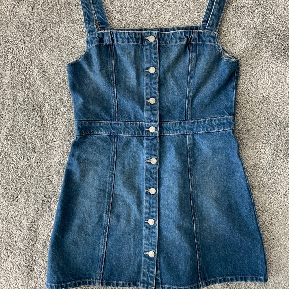 Denim button up jumper